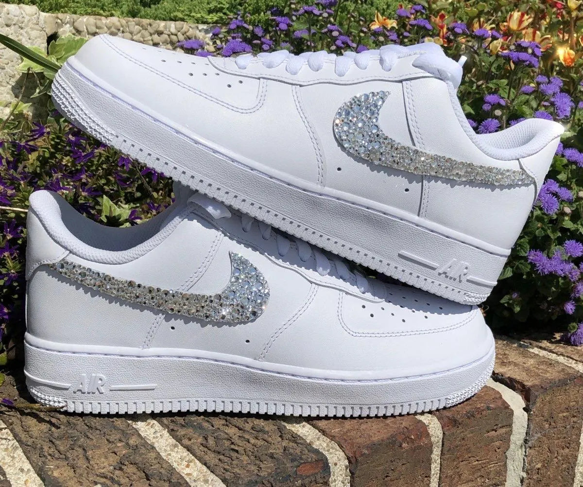 Custom Bride Sneakers – Pearls & Rhinestones Wedding Shoes