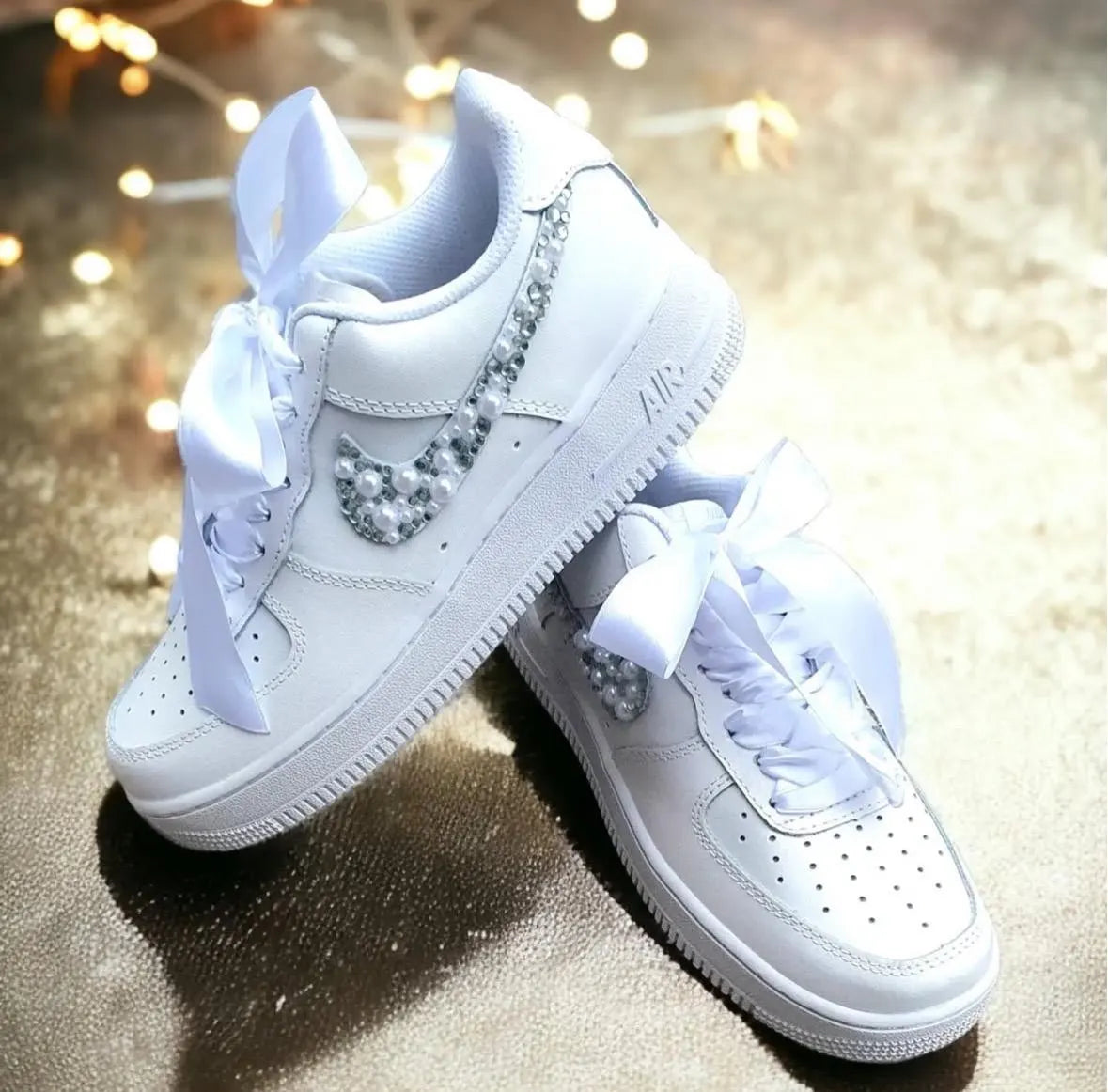 Custom Wedding Shoe Set – Bride & Groom Matching Sneakers