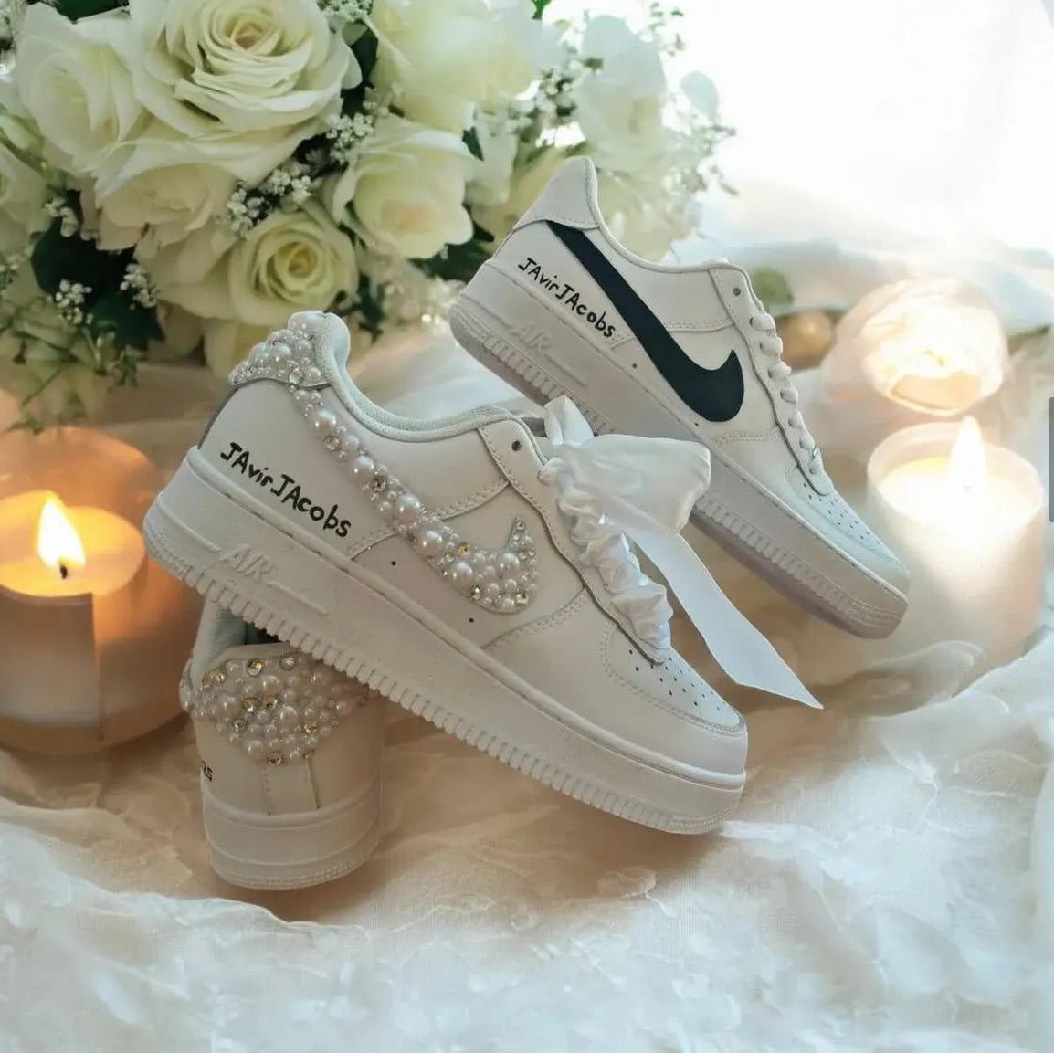 Personalized Bride & Groom Sneakers – Custom Shoes