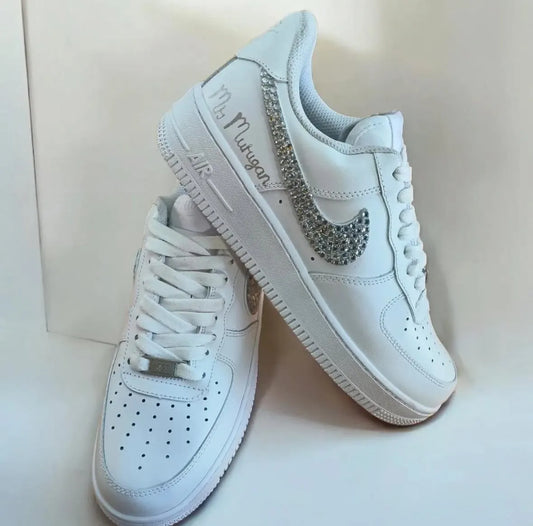 Custom Bridal Sneakers – Handmade Pearl Bride Shoes