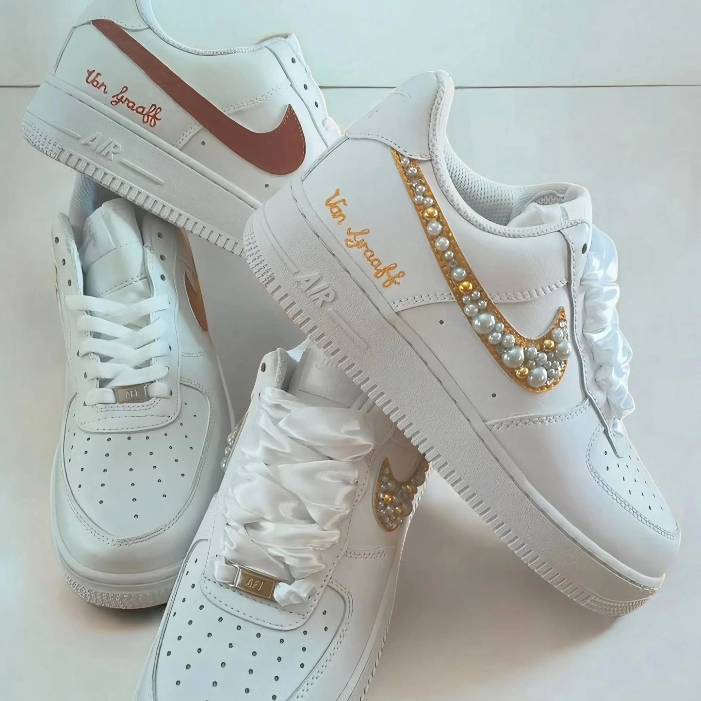 Personalized Wedding Sneakers – Custom Bride & Groom Shoes