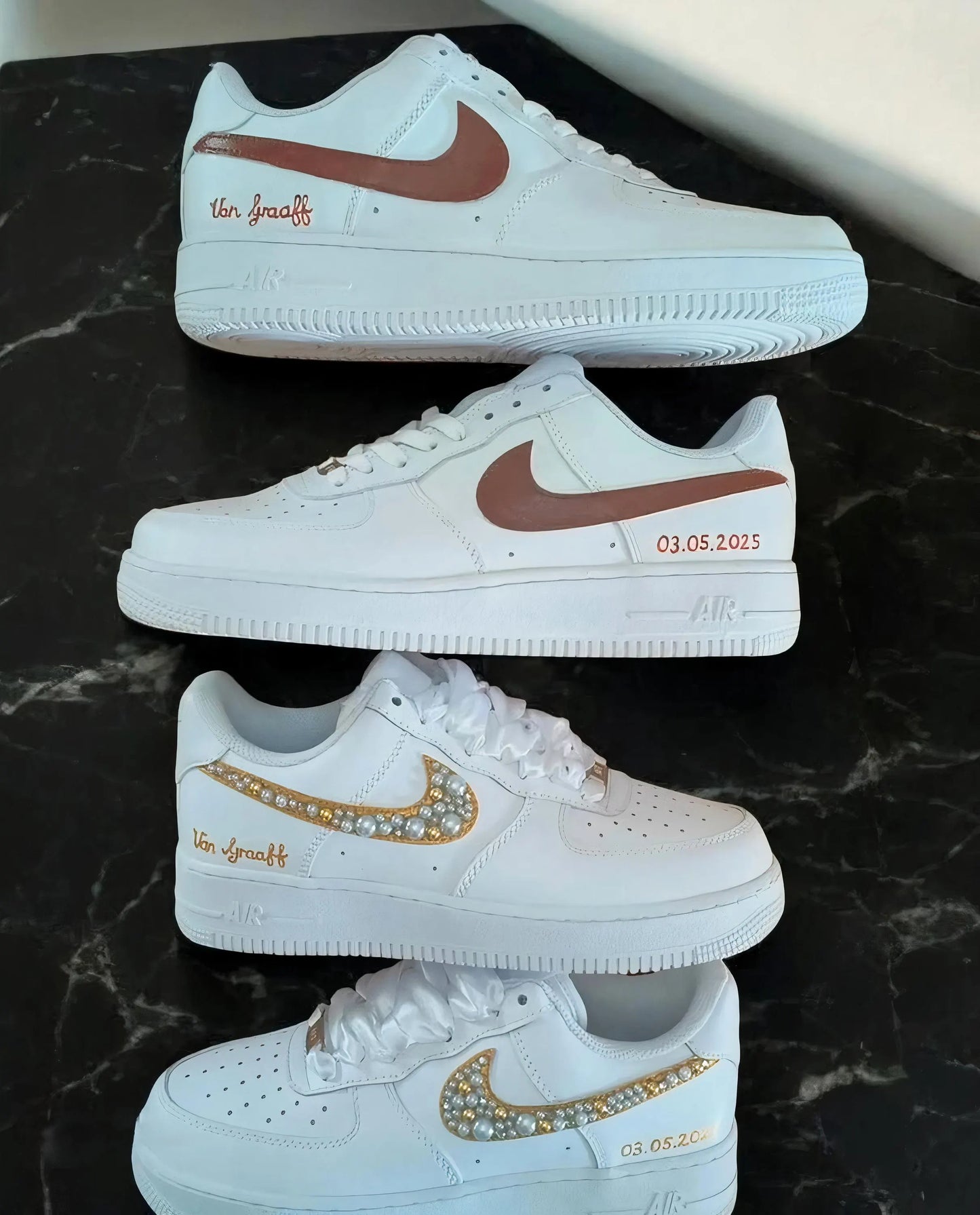Personalized Wedding Sneakers – Custom Bride & Groom Shoes