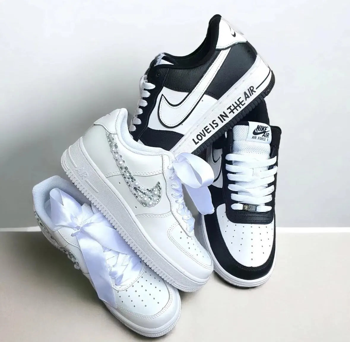 Custom Wedding Shoe Set – Bride & Groom Matching Sneakers